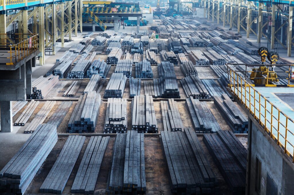 Steel manufacturing plant, Shanghai, China